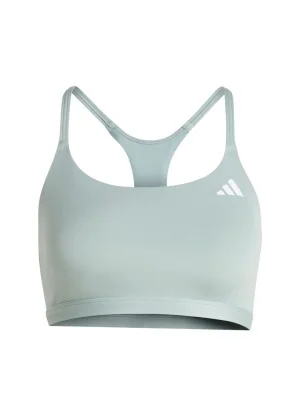 Adidas Reggiseno Optime Essential Supporto Celeste KD0156