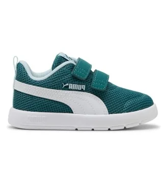 Puma Scarpe Courtflex V3 Mesh Inf Verde Bianco 398086-18