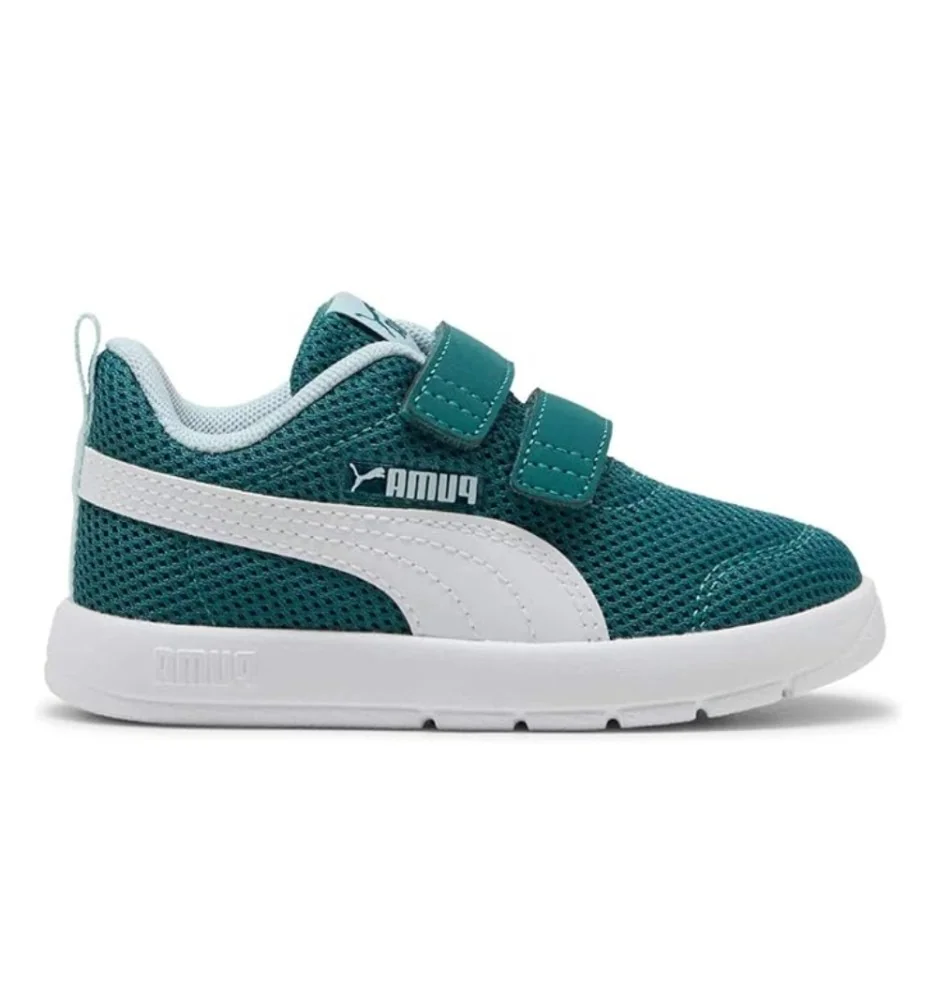 Puma Scarpe Courtflex V3 Mesh Inf Verde Bianco 398086-18