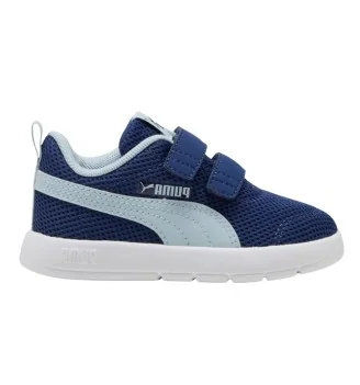 Puma Scarpe Courtflex V3 Mesh Inf Blu Bianco 398086-19