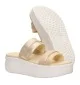 Hey Dude Ciabatta Austin Slide Classic Champagne Metallic Beige | Hey Dude | 