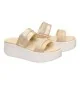 Hey Dude Ciabatta Austin Slide Classic Champagne Metallic Beige | Hey Dude | 