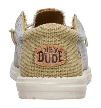 Hey Dude Scarpe Wally Braided Flannel Grey Olive Grey Grigio | Hey Dude | 