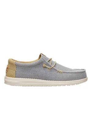 Hey Dude Scarpe Wally Braided Flannel Grey Olive Grey Grigio HD.40003 1YF