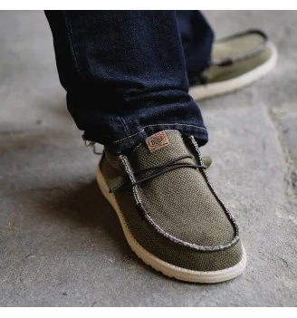 Hey Dude Scarpe Wally Braided Burnt Olive Delicioso Brown Verde | Hey Dude | 
