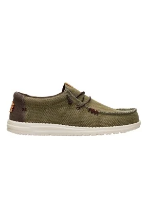 Hey Dude Scarpe Wally Braided Burnt Olive Delicioso Brown verde HD.40003 3CI