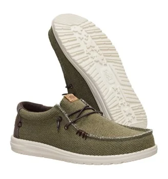 Hey Dude Scarpe Wally Braided Burnt Olive Delicioso Brown Verde | Hey Dude | 