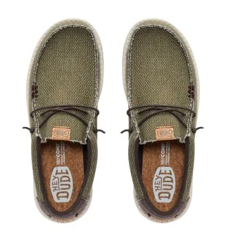 Hey Dude Scarpe Wally Braided Burnt Olive Delicioso Brown Verde | Hey Dude | 