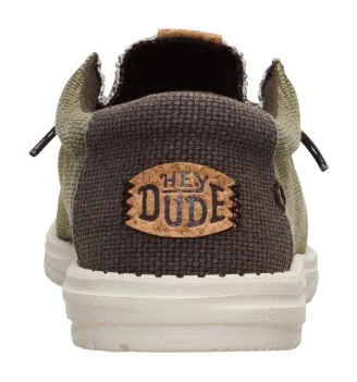 Hey Dude Scarpe Wally Braided Burnt Olive Delicioso Brown Verde | Hey Dude | 