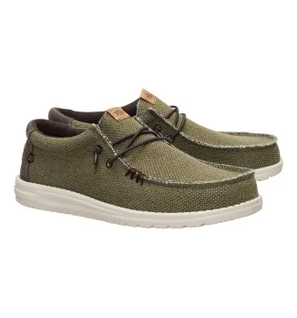 Hey Dude Scarpe Wally Braided Burnt Olive Delicioso Brown Verde | Hey Dude | 