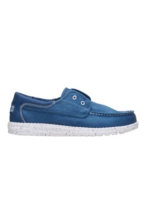 Hey Dude Scarpe Wally Cru Stretch Canvas Ensign Blue HD.45141 4ZL