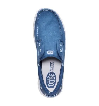 Hey Dude Scarpe Wally Cru Stretch Canvas Ensign Blue | Hey Dude | 
