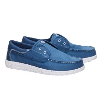 Hey Dude Scarpe Wally Cru Stretch Canvas Ensign Blue | Hey Dude | 