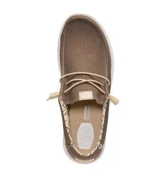 Hey Dude Scarpe Wally Stretch Canvas Teak Brown Marrone | Hey Dude | 