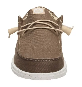 Hey Dude Scarpe Wally Stretch Canvas Teak Brown Marrone | Hey Dude | 