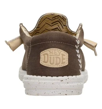 Hey Dude Scarpe Wally Stretch Canvas Teak Brown Marrone | Hey Dude | 