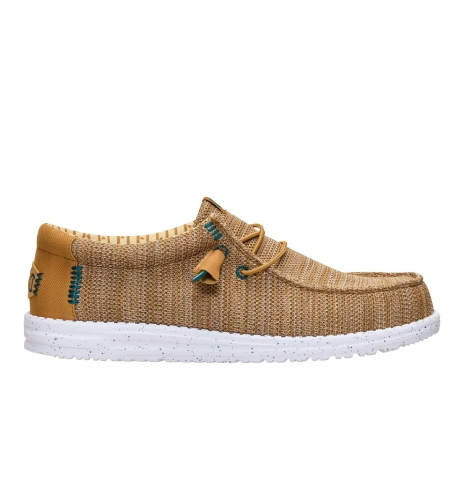 Hey Dude Scarpe Wally Stretch Sox Bone Brown Marrone HD.41898 2LI
