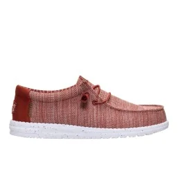 Hey Dude Scarpe Wally Stretch Sox Burnt Red Multi Rosso Chiaro HD.41898 7BI