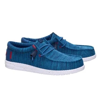 Hey Dude Scarpe Wally Stretch Sox Ensign Blue Multi Blu HD.41898 4ZL