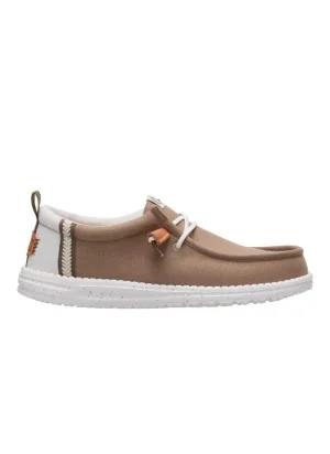 Hey Dude Scarpe Wally Summer Linen Timber Silver Birch Marrone Chiaro HD.43086 2KR
