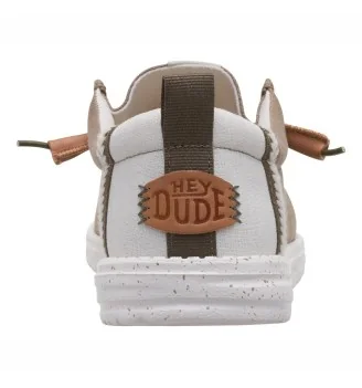 Hey Dude Scarpe Wally Summer Linen Timber Silver Birch Marrone Chiaro | Hey Dude | 