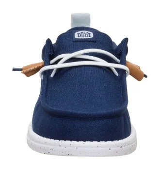 Hey Dude Scarpe Wally Summer Linen Navy Blazer Multi Blu | Hey Dude | 