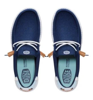Hey Dude Scarpe Wally Summer Linen Navy Blazer Multi Blu | Hey Dude | 