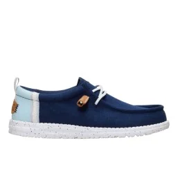 Hey Dude Scarpe Wally Summer Linen Navy Blazer Multi Blu HD.43086 4UX