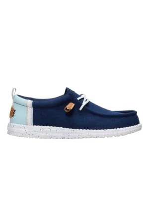 Hey Dude Scarpe Wally Summer Linen Navy Blazer Multi Blu HD.43086 4UX