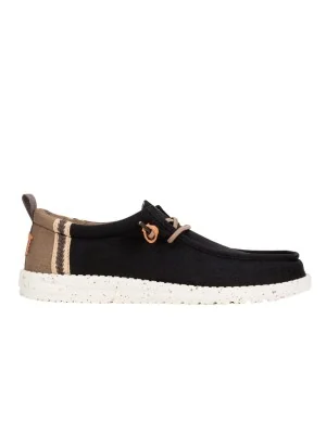 Hey Dude Scarpe Wally Summer Linen Black Walnut Nero HD.43086 02M