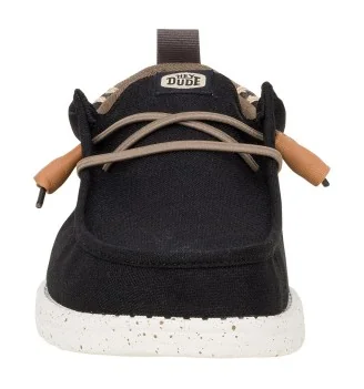 Hey Dude Scarpe Wally Summer Linen Black Walnut Nero | Hey Dude | 