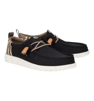 Hey Dude Scarpe Wally Summer Linen Black Walnut Nero | Hey Dude | 