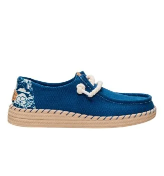 Hey Dude Scarpe Wendy Espadrille Hibiscus Ensign Blue HD.45237 4ZL