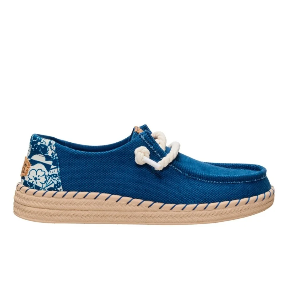 Hey Dude Scarpe Wendy Espadrille Hibiscus Ensign Blue HD.45237 4ZL
