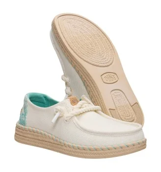 Hey Dude Scarpe Wendy Espadrille Hibiscus Egret Bianco | Hey Dude | 