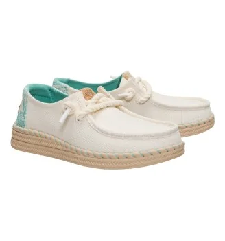 Hey Dude Scarpe Wendy Espadrille Hibiscus Egret Bianco | Hey Dude | 