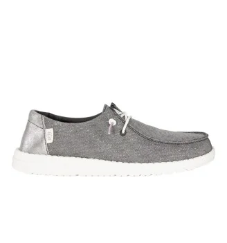 Hey Dude Scarpe Wendy Metallic Sparkle Charcoal Argento HD.41082 25