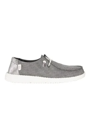 Hey Dude Scarpe Wendy Metallic Sparkle Charcoal Argento HD.41082 25
