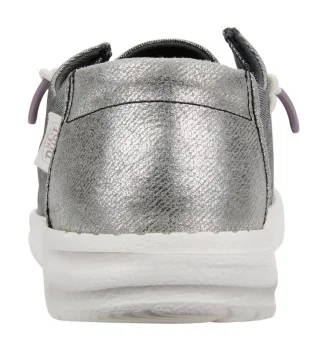 Hey Dude Scarpe Wendy Metallic Sparkle Charcoal Argento | Hey Dude | 