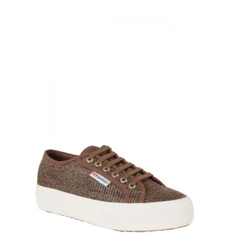 Superga Scarpe 2740 Platform Raffia Brown Coffee Marrone | Superga | 