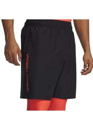Under Armour Pantaloncini Tech™ Woven Wordmark Nero Rosso 1383356 0009