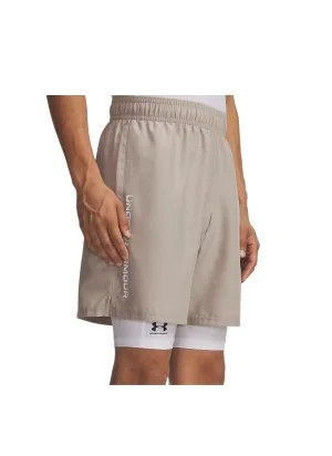 Under Armour Pantaloncini Tech™ Woven Wordmark Grigio Chiaro Bianco