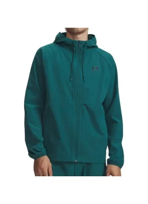 Under Armour Giacca Windbreaker Stretch Woven Verde Blu Nero 6003001 338