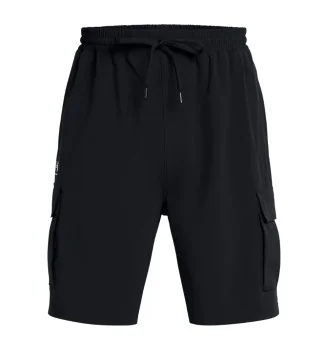 Under Armour Pantaloncini Cargo 20 Cm Vibe Woven Nero 1386560 001