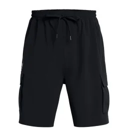 Under Armour Pantaloncini Cargo 20 Cm Vibe Woven Nero 1386560 001