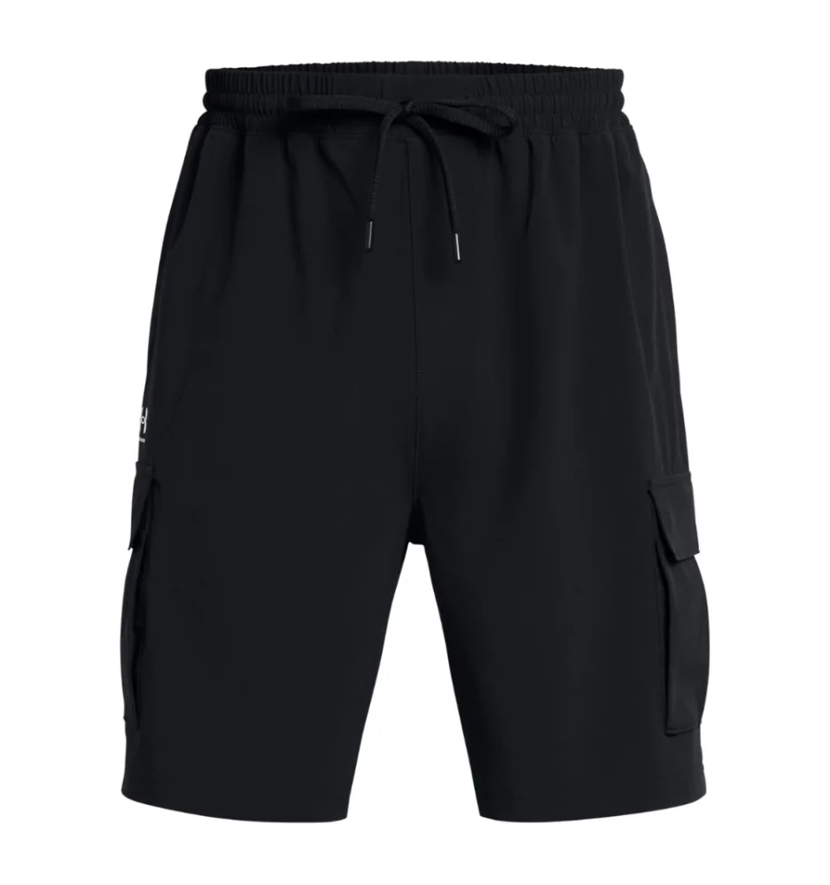 Under Armour Pantaloncini Cargo 20 Cm Vibe Woven Nero 1386560 001