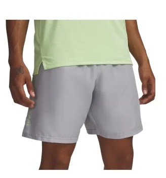 Under Armour Pantaloncini Tech™ Woven Wordmark Mod Gray Lumos Lime Grigio 1383356 011