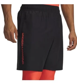 Under Armour Pantaloncini Tech™ Woven Wordmark Nero Rosso 1383356 009
