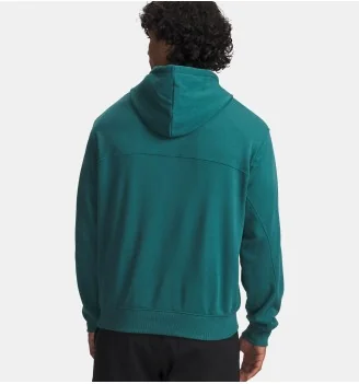Under Armour Felpa Cappuccio Rival Lightweight Blu Verde | Under Armour | 