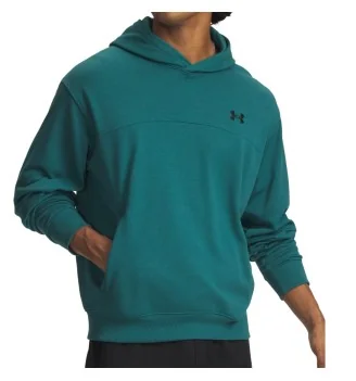 Under Armour Felpa Cappuccio Rival Lightweight Blu Verde